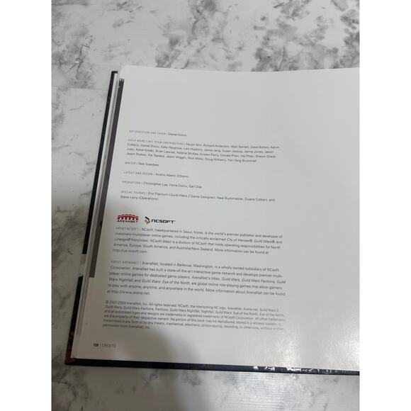 The Art Of Guild Wars 2 Hardcover Book SIGNED 128 PGS English Art 2007-2009 Blk - Picture 13 of 16